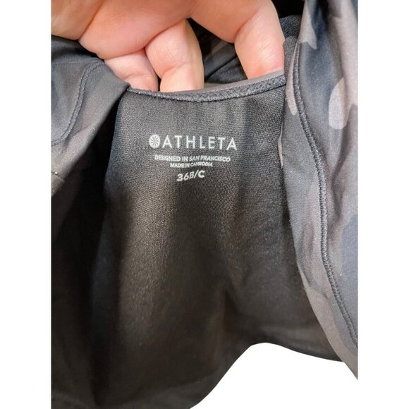 ATHLETA Freestyle Camo Tankini Top 36B 36C Bra Tank Support Wired Lined GUC - Picture 4 of 9